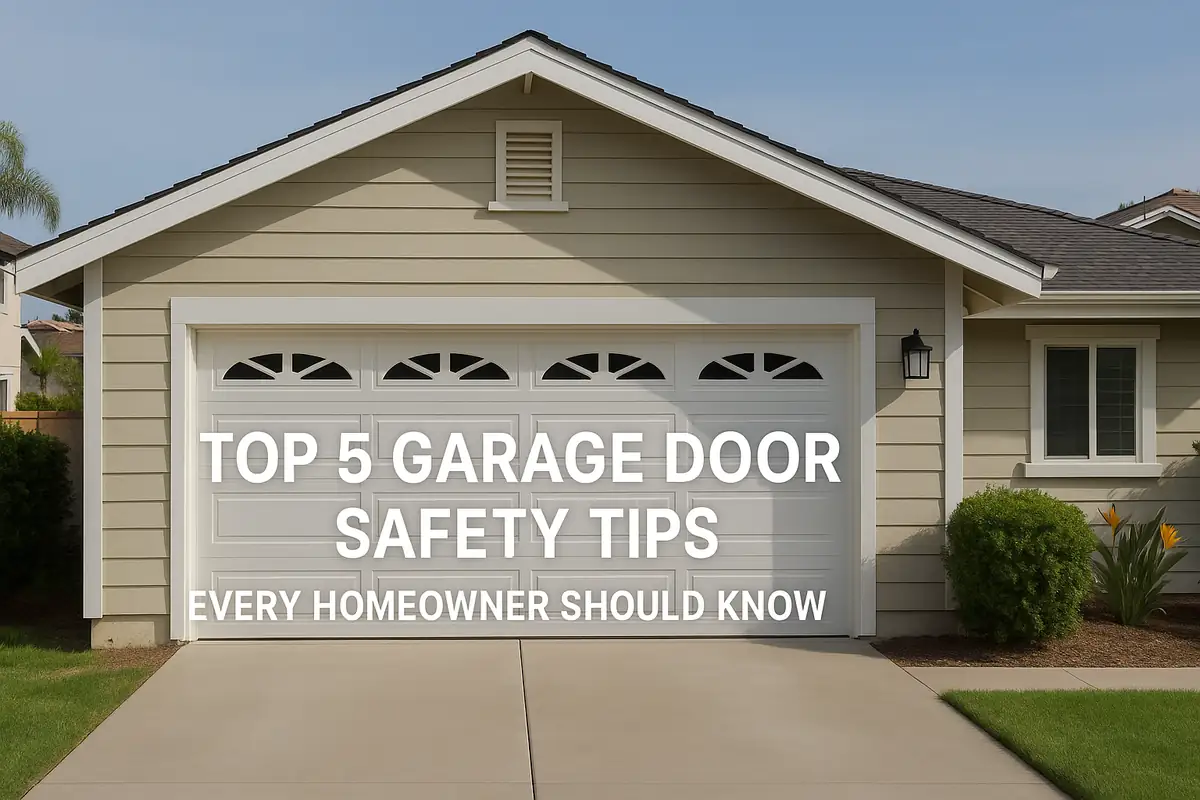 Top 5 Garage Door Safety Tips Every Homeowner Should Know | Sandia Garage Door Repair in Methuen, MA
