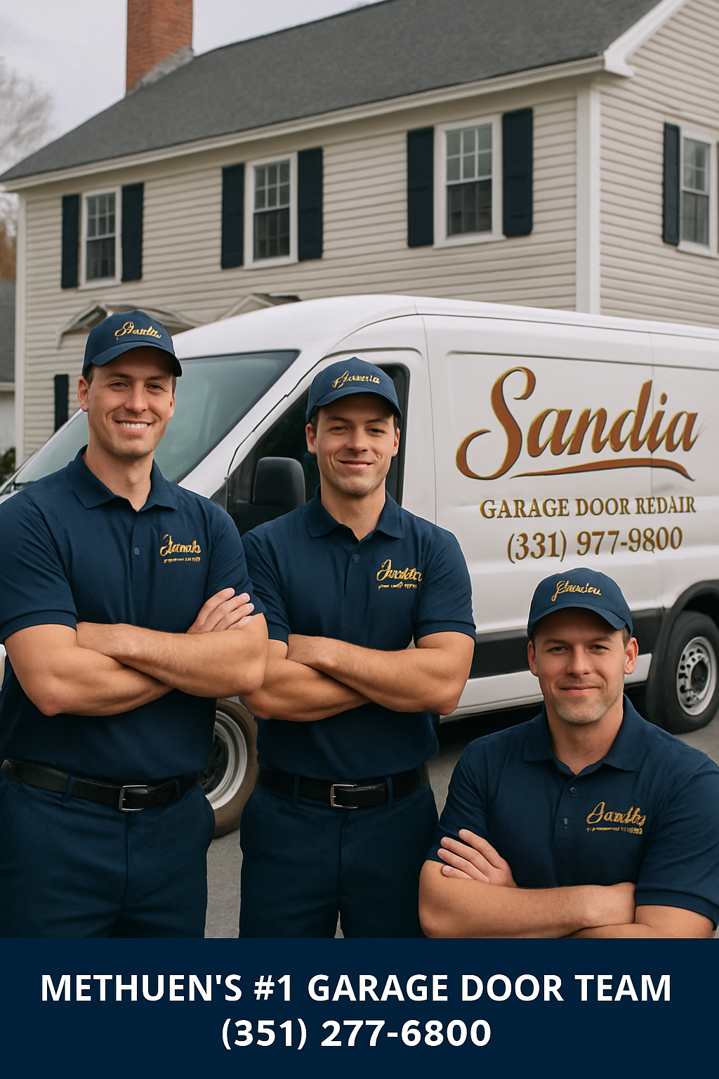 Professional garage door team in Methuen