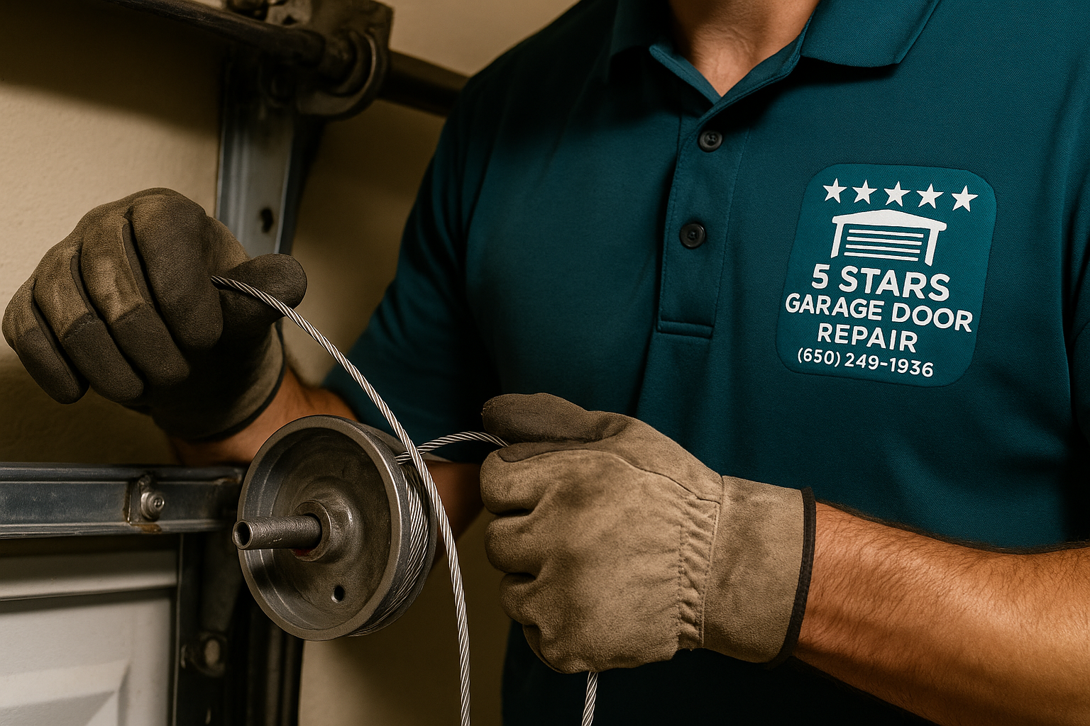Garage Door Cable Repair in Hudson