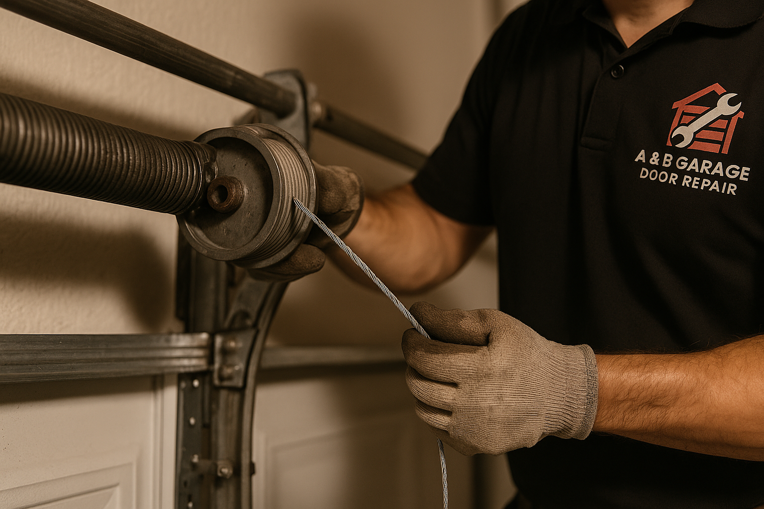Garage Door Cable Repair in Middleton