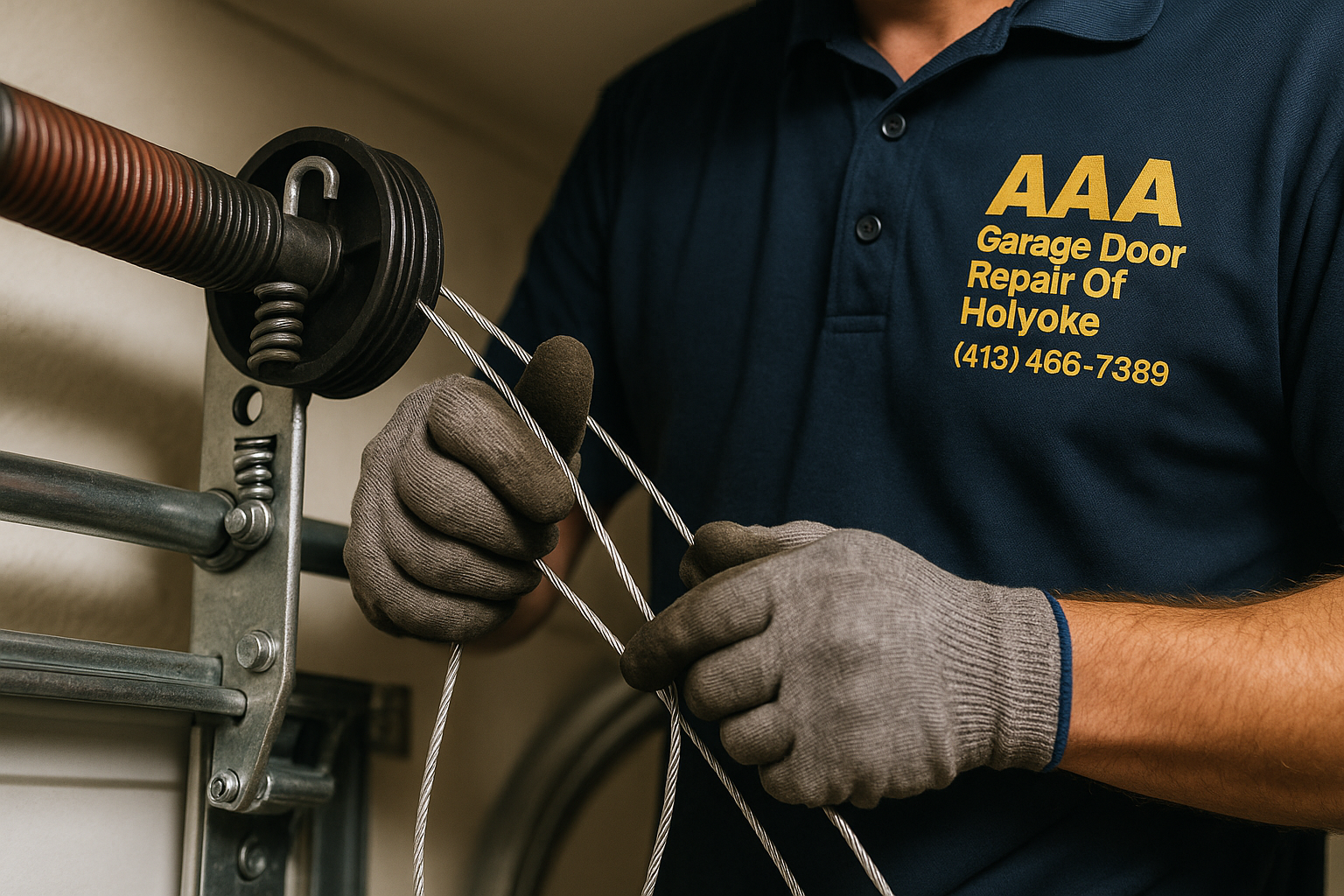 Garage Door Cable Repair in Atkinson