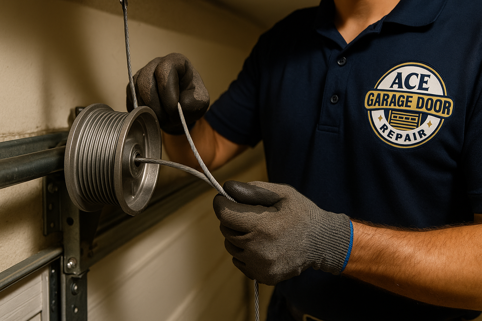 Garage Door Cable Repair in Derry Village