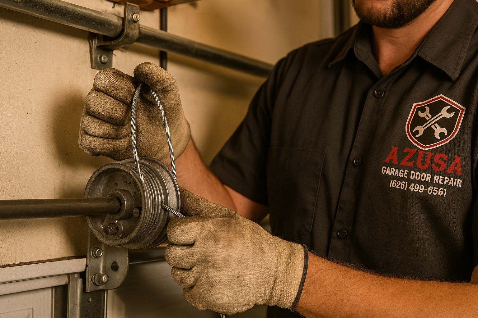 Garage Door Cable Repair in Newton