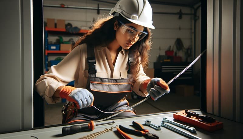 Garage Door Cable Repair in Groveland