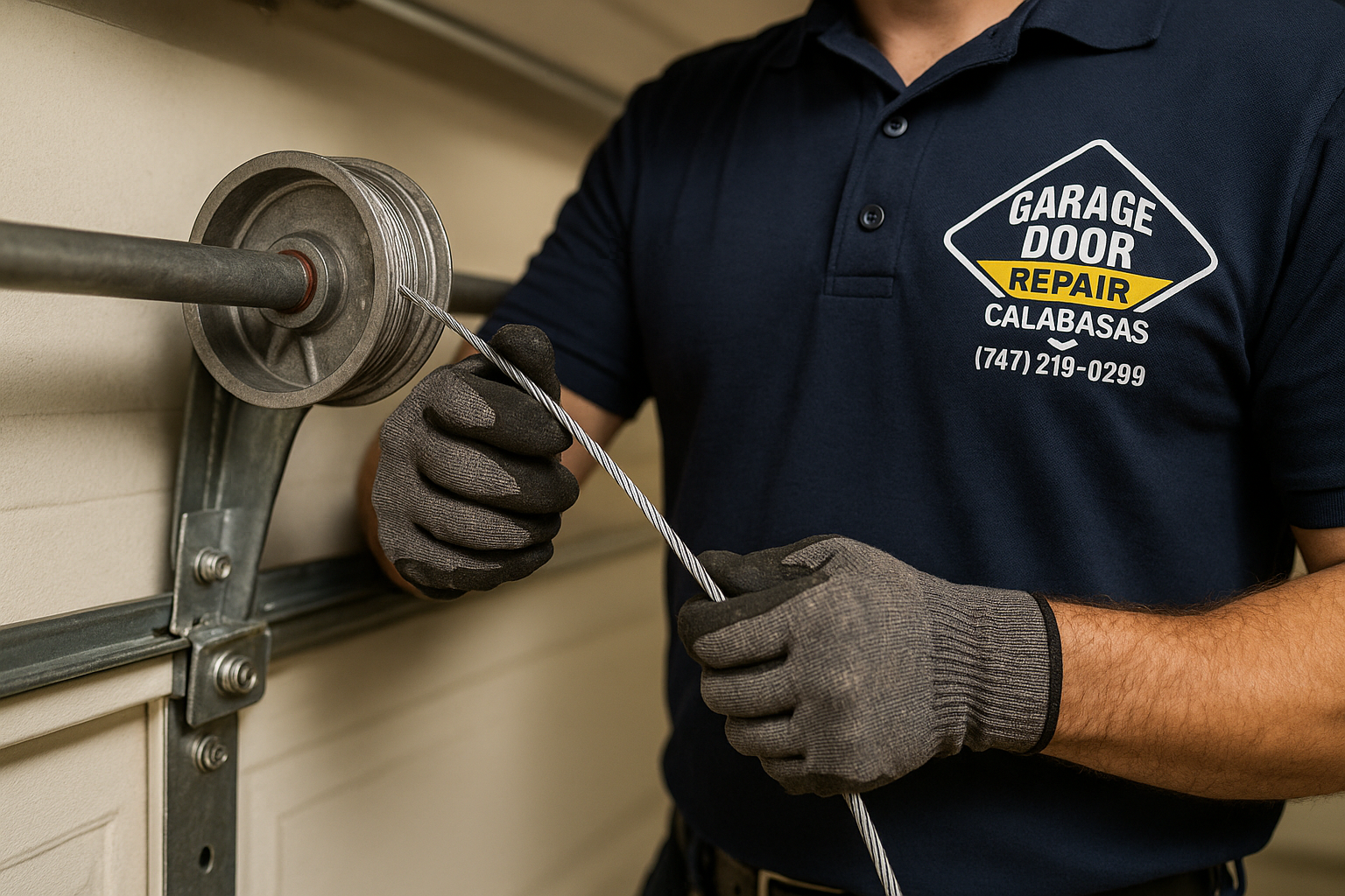 Garage Door Cable Repair in Merrimack