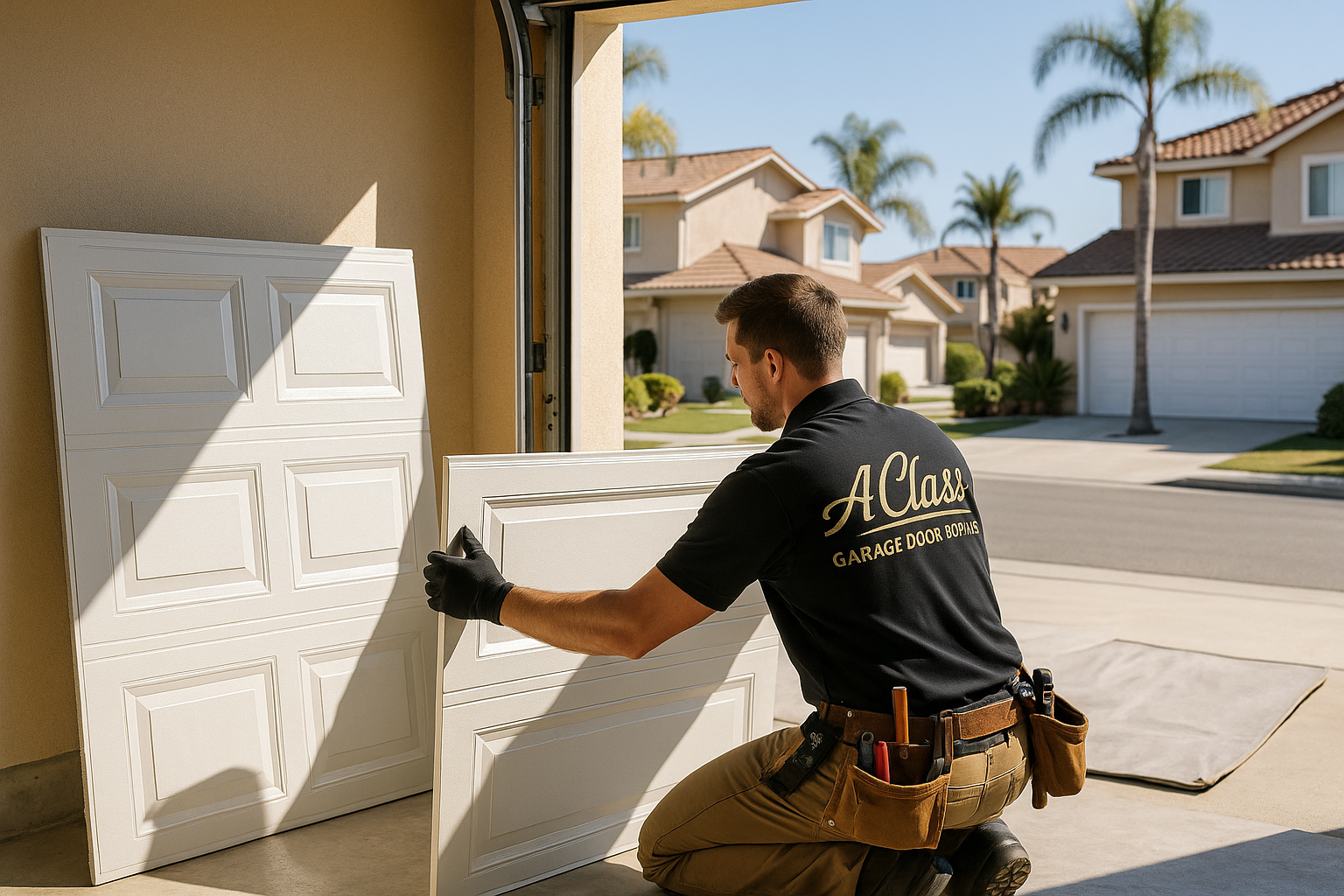 Garage Door Panel Replacement in Atkinson