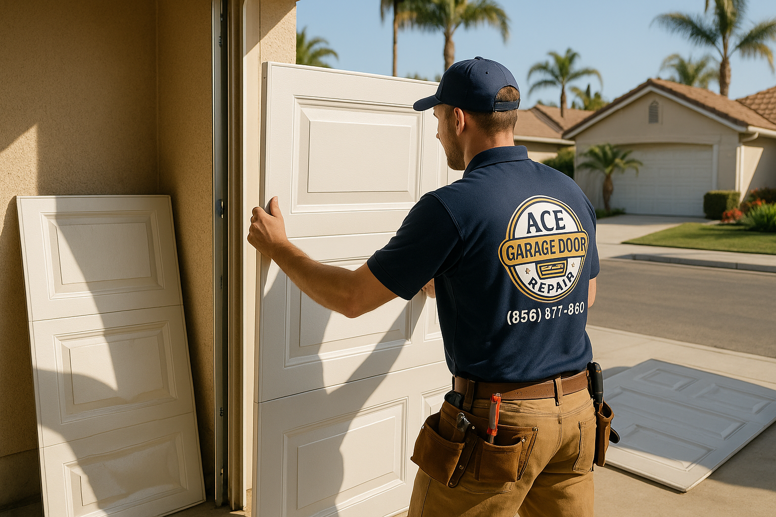 Garage Door Panel Replacement in Salem