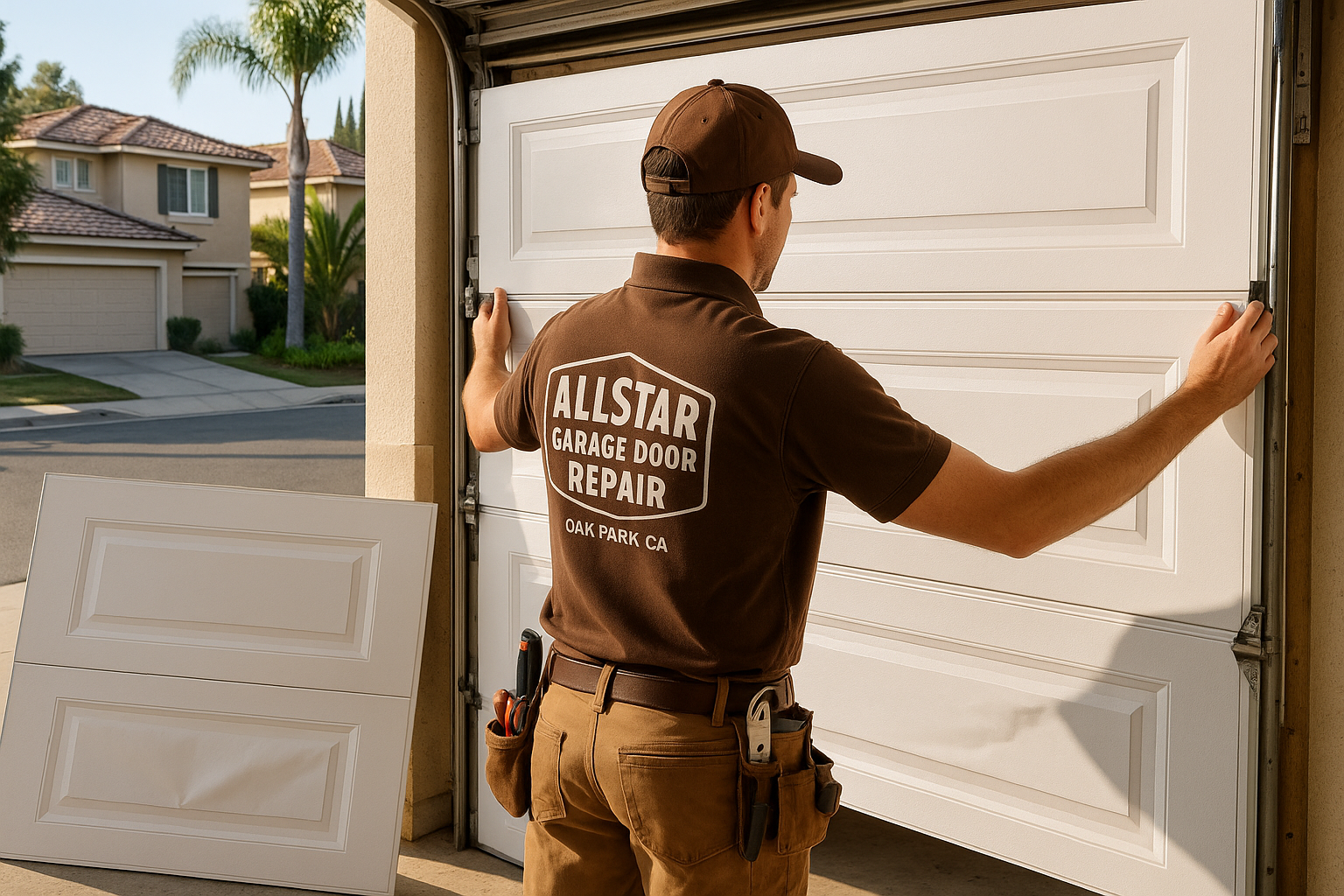 Garage Door Panel Replacement in Georgetown
