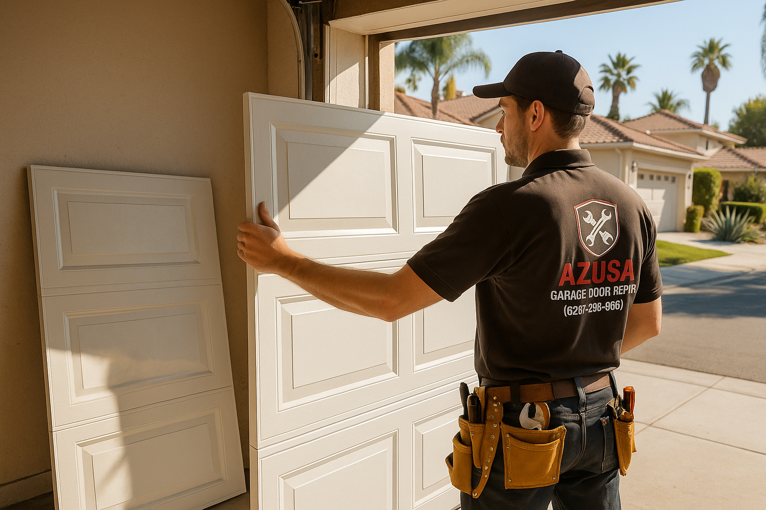 Garage Door Panel Replacement in Groveland