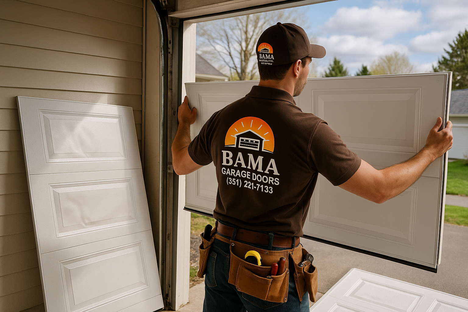 Garage Door Panel Replacement in Salisbury