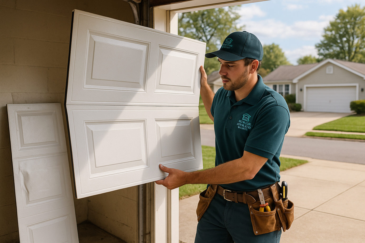 Garage Door Panel Replacement in Hamilton