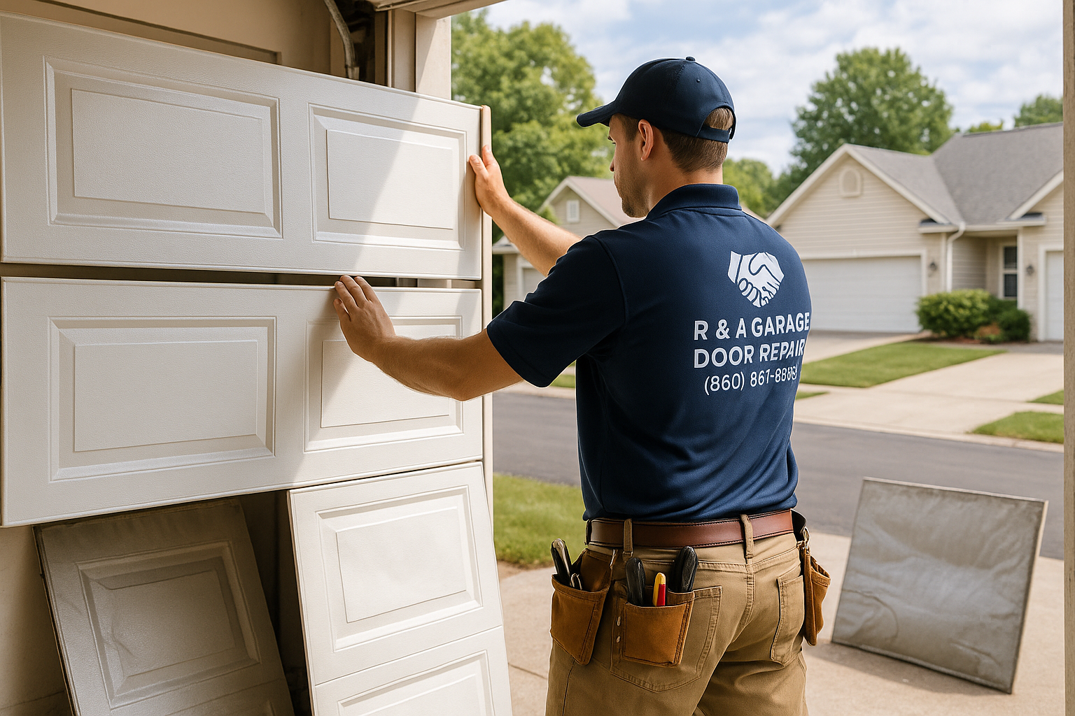Garage Door Panel Replacement in Middleton