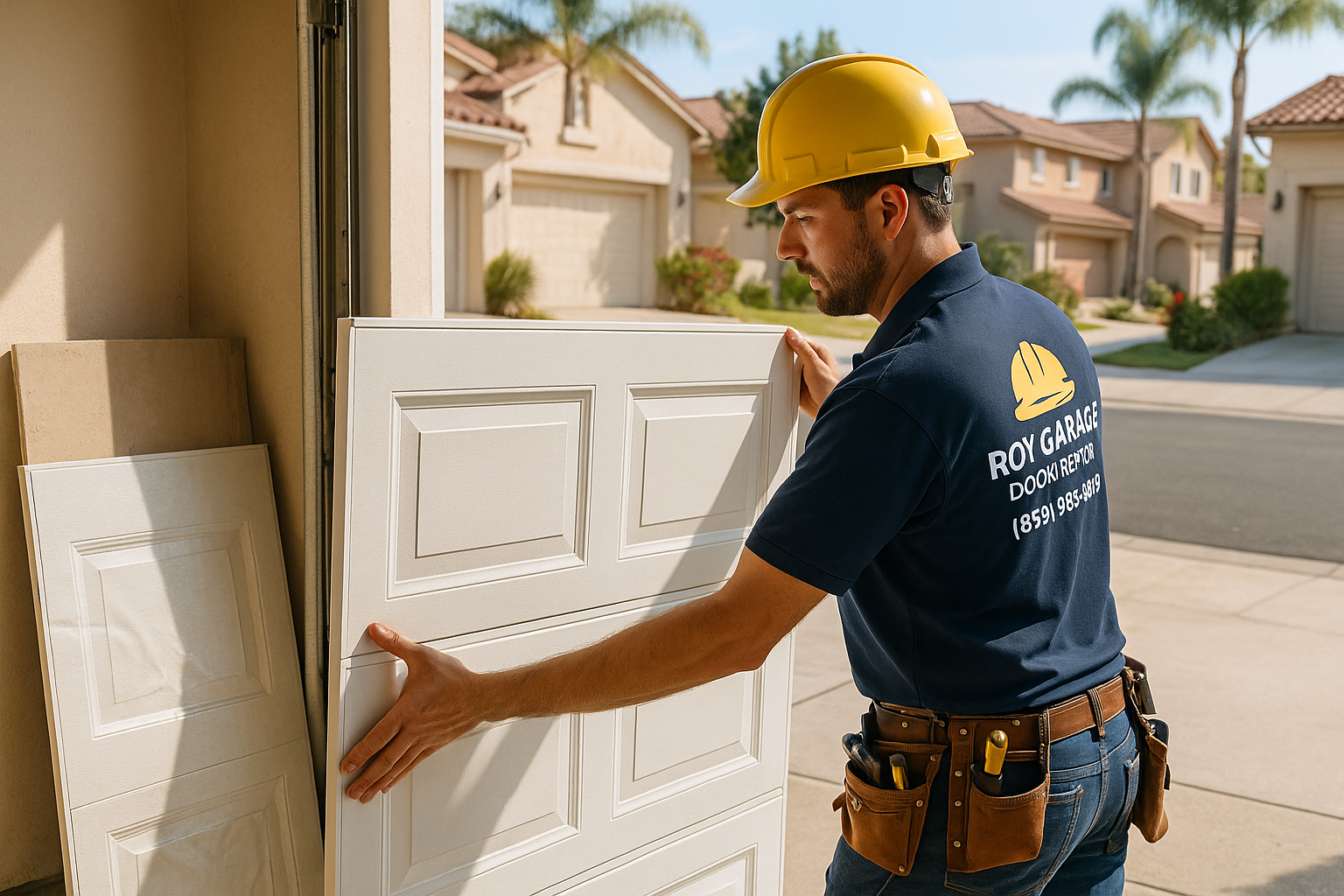 Garage Door Panel Replacement in Andover