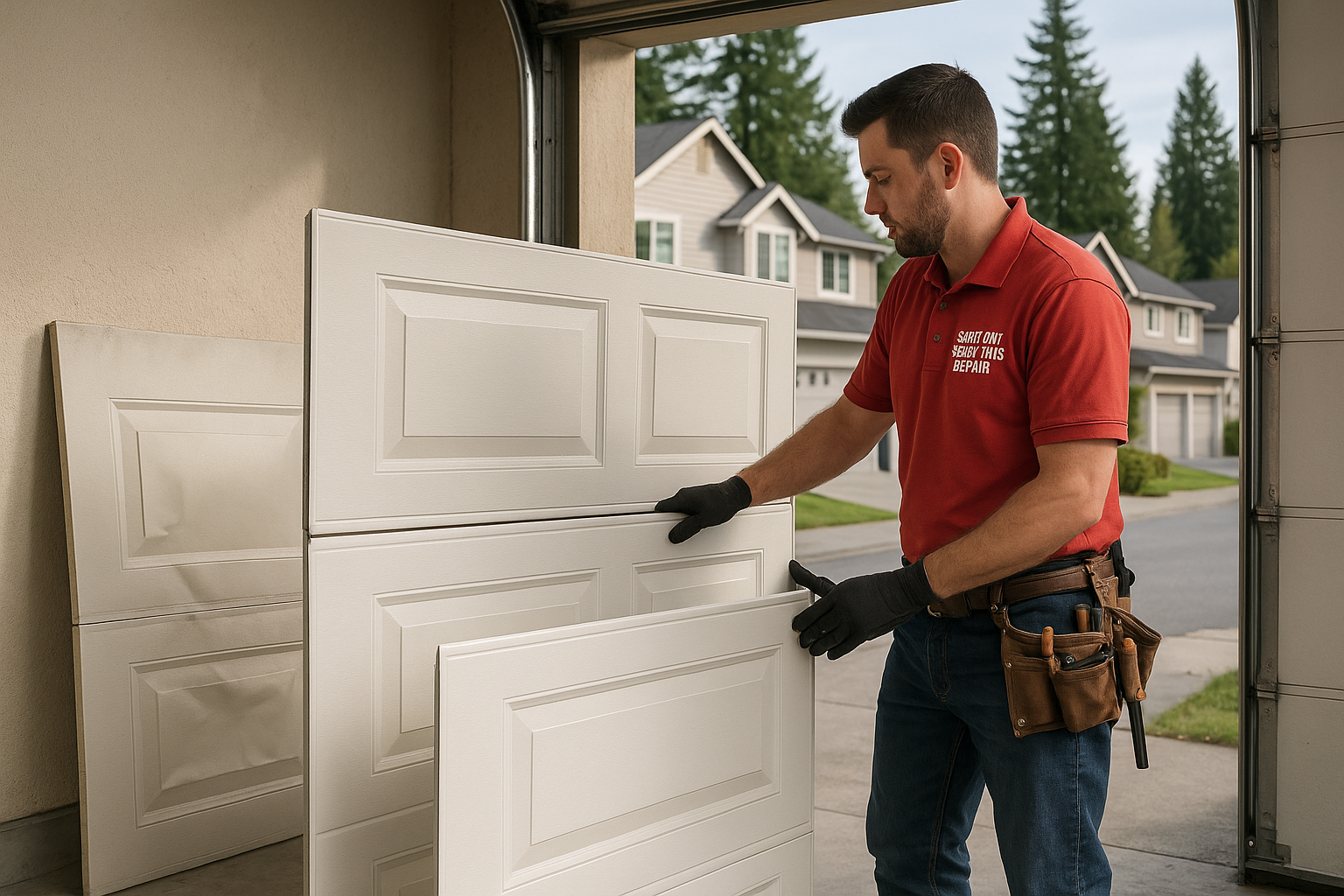 Garage Door Panel Replacement in North Billerica