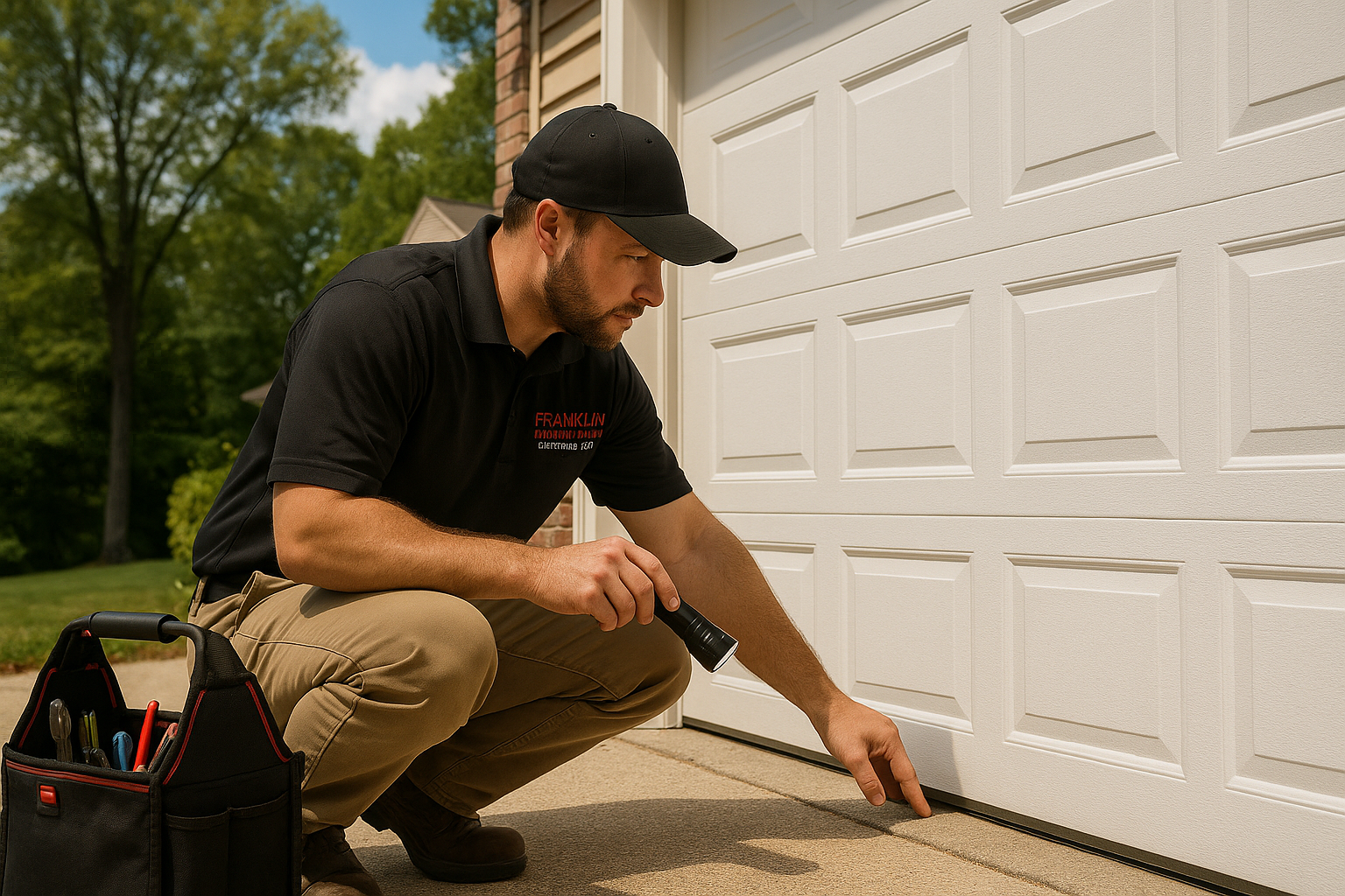 Garage door work in West Newbury