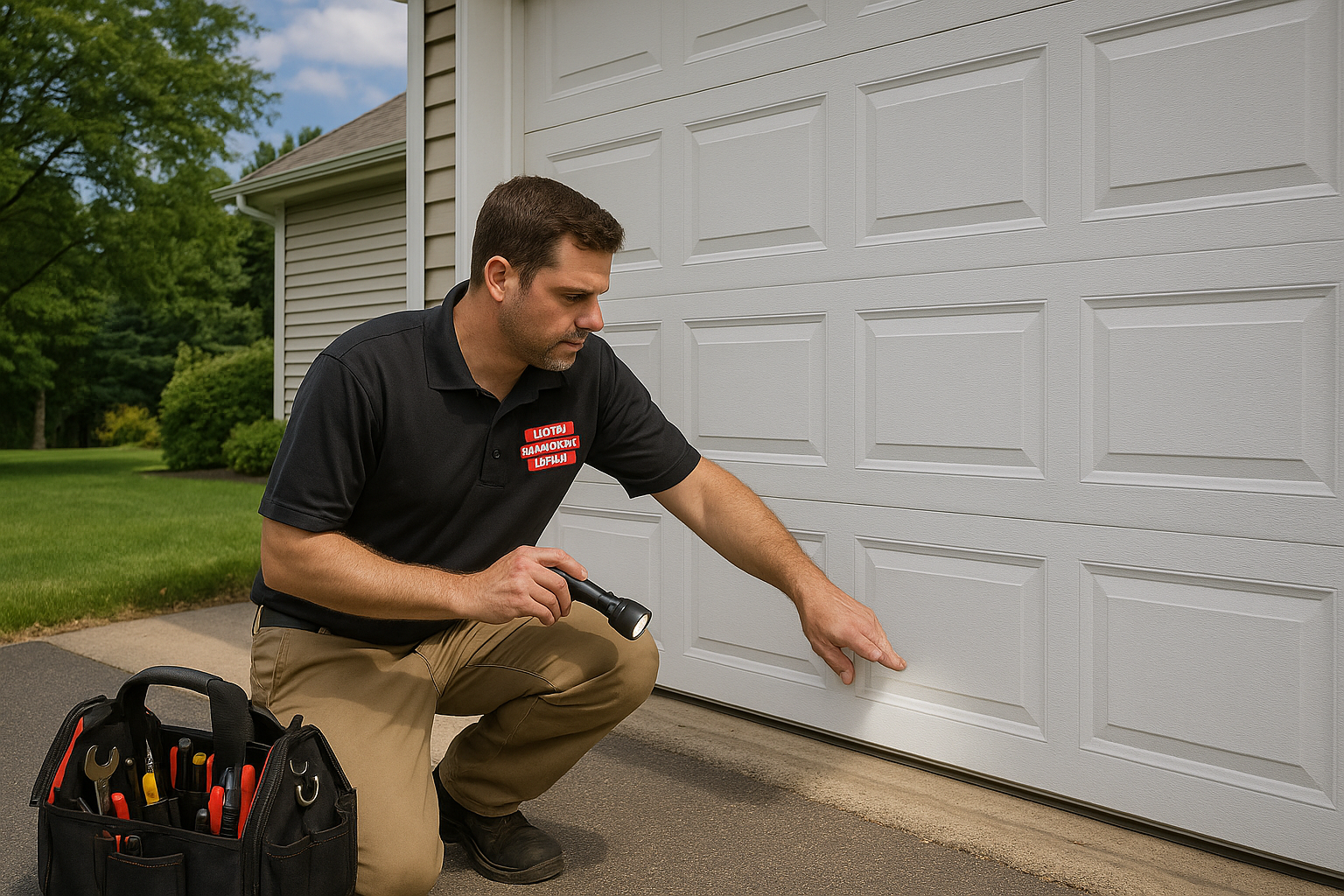 Garage door work in South Hamilton