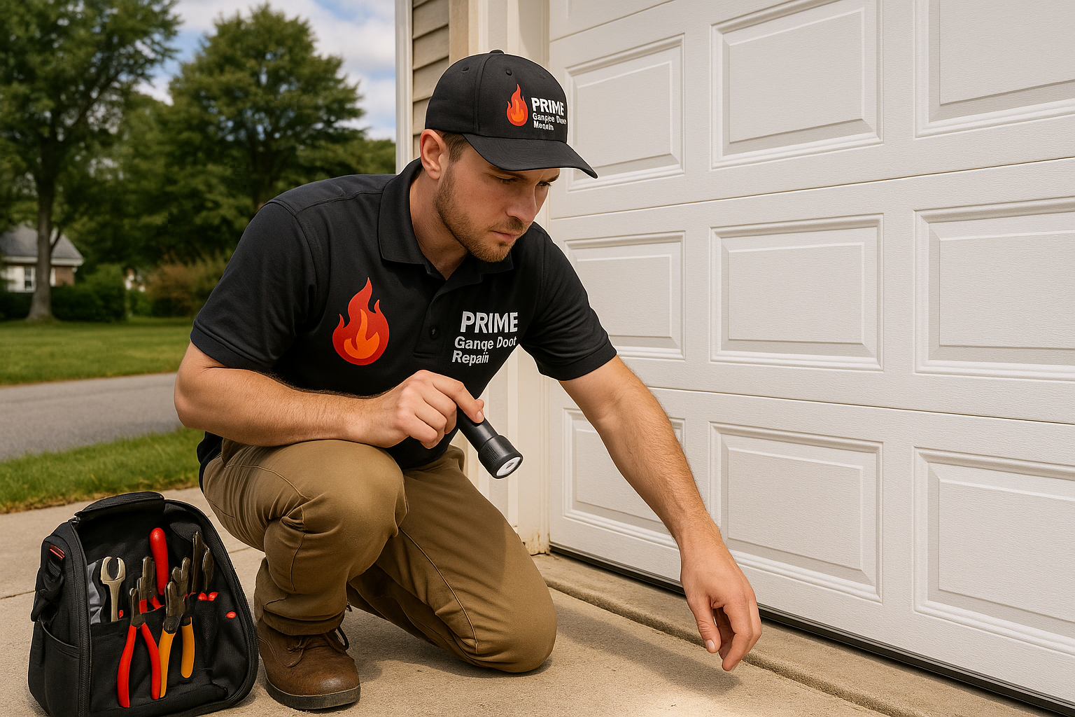 Garage door work in Hudson