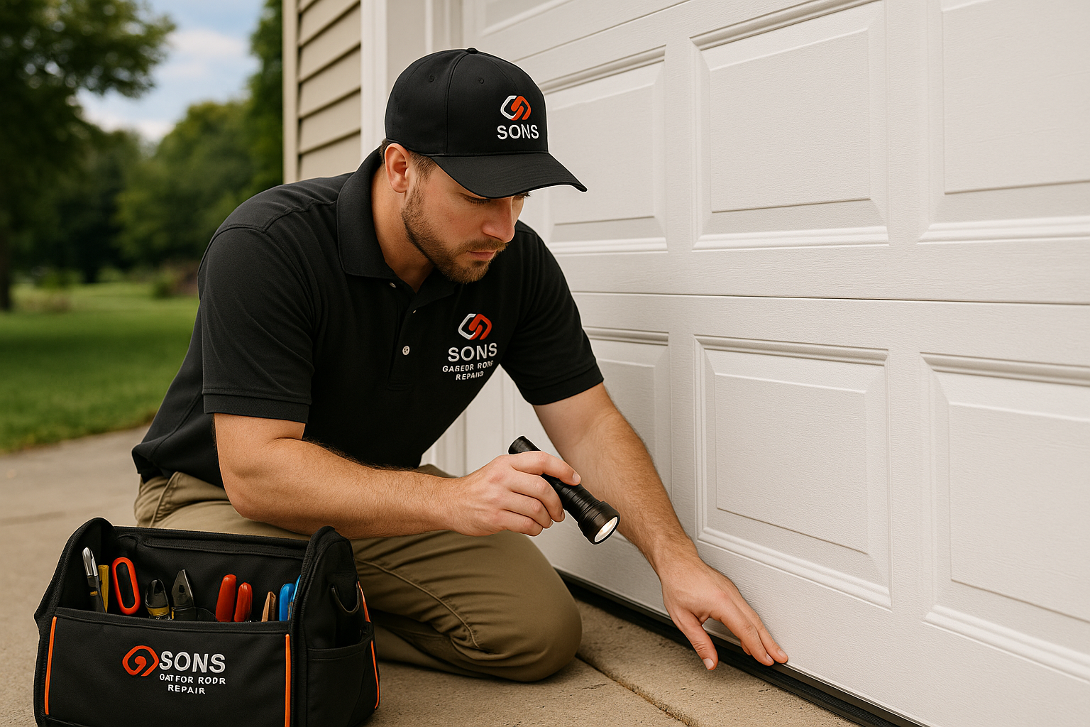 Garage door work in Ballardvale