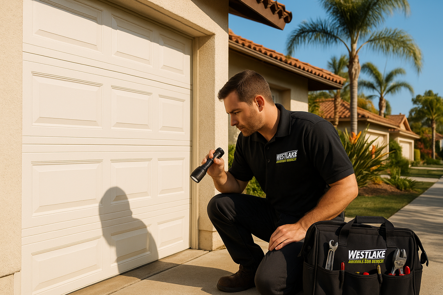 Garage door work in Lawrence
