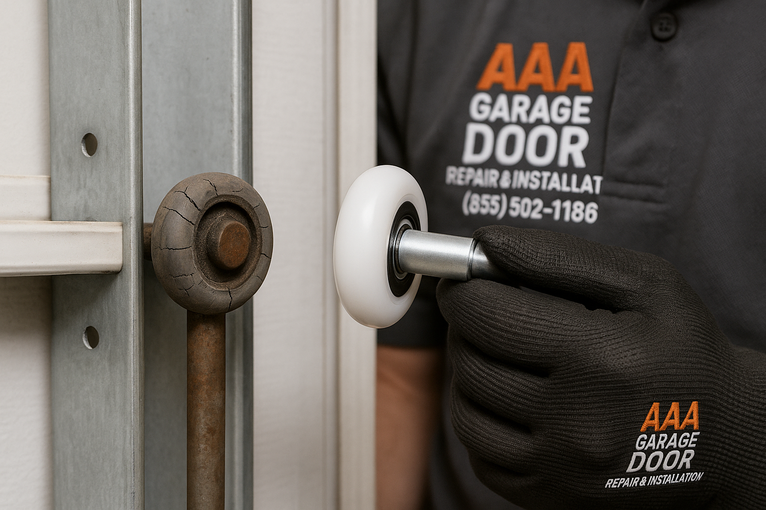 Garage Door Roller Replacement in Lowell