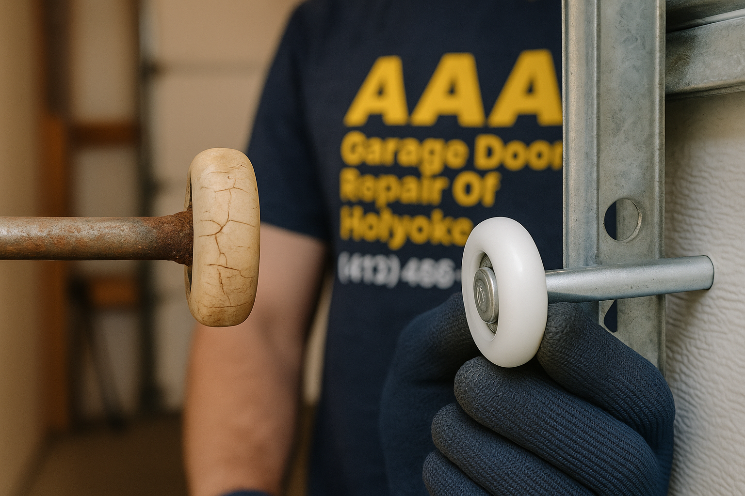 Garage Door Roller Replacement in North Reading