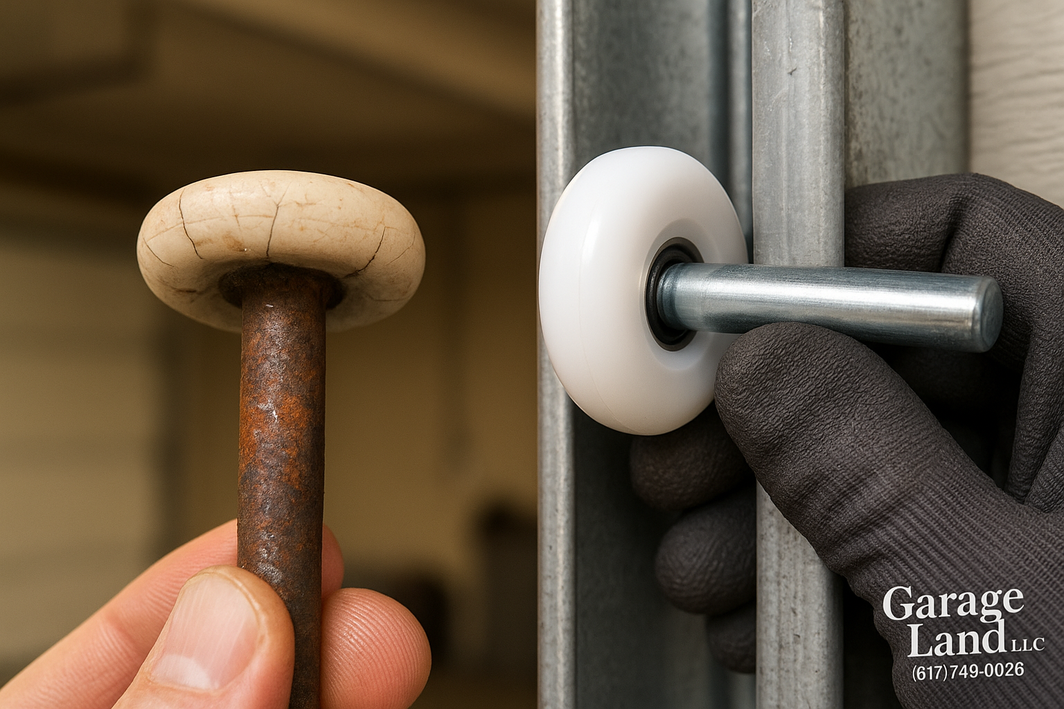 Garage Door Roller Replacement in Salisbury