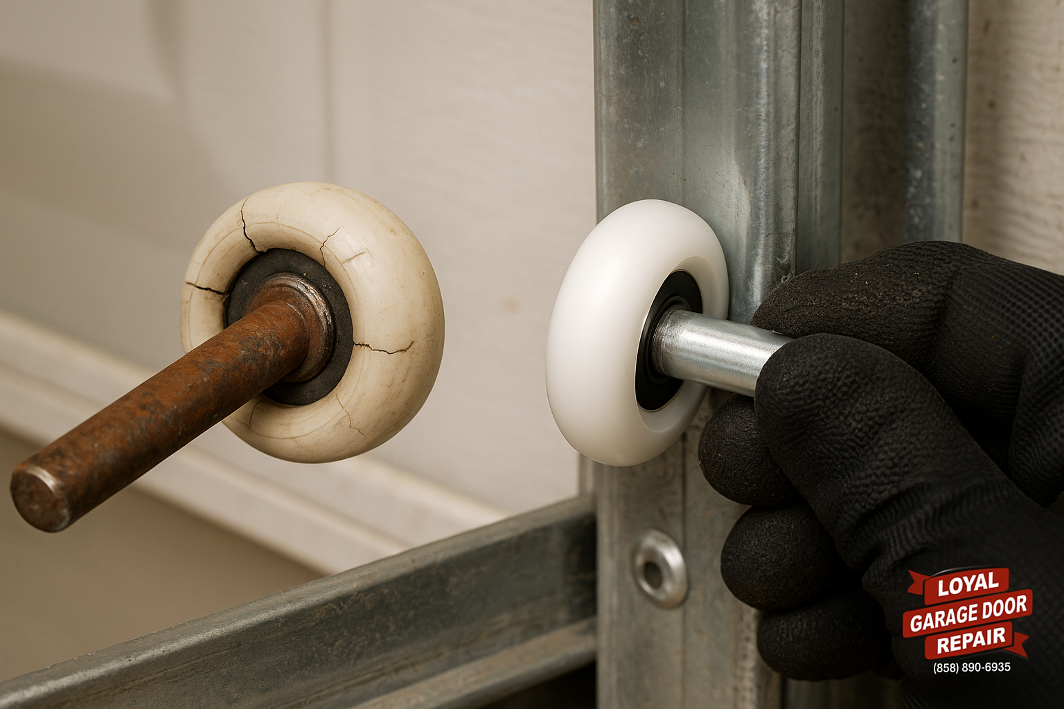 Garage Door Roller Replacement in Litchfield