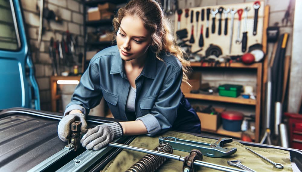 Our professional garage door roller replacement process