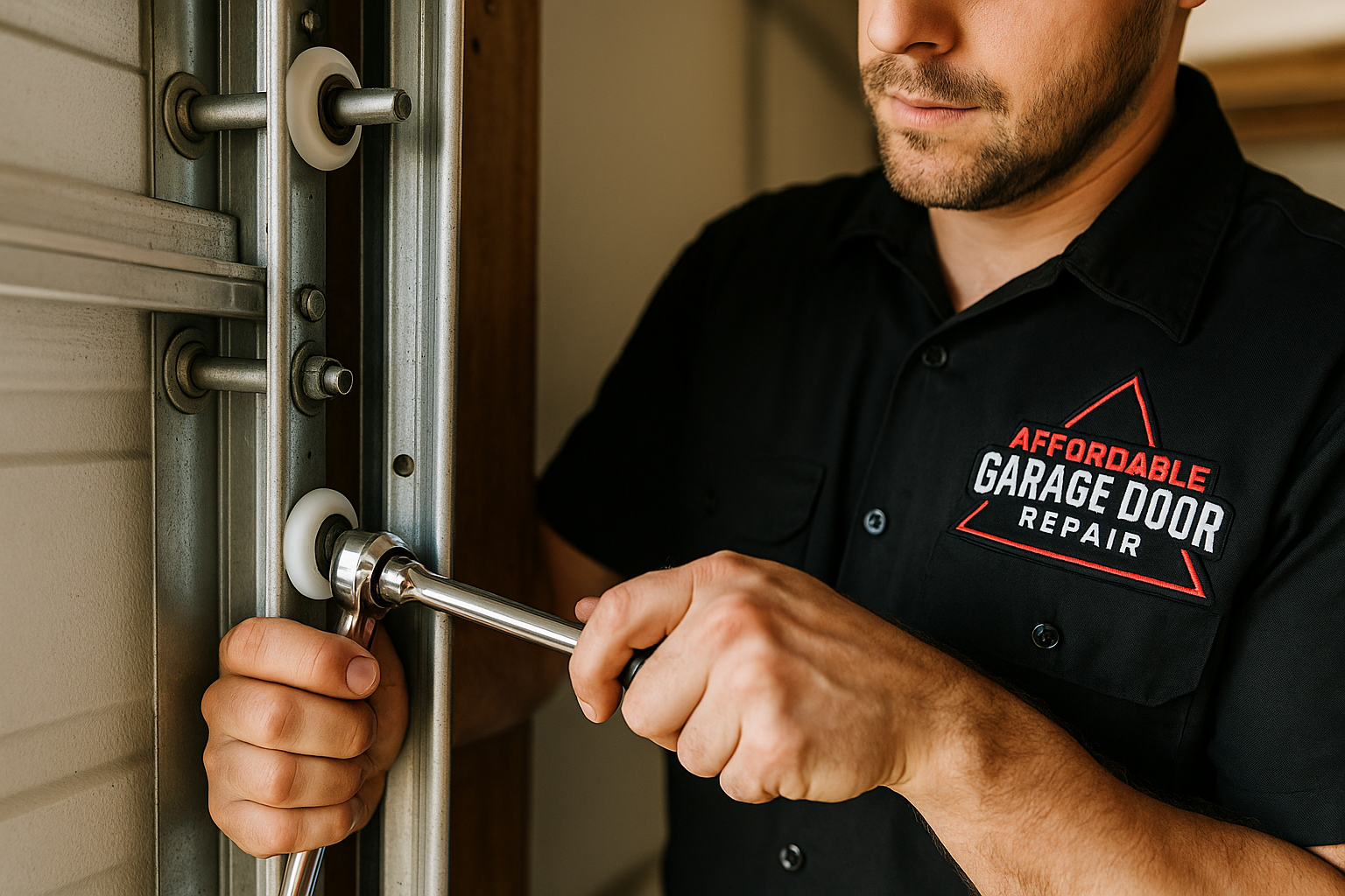 Garage Door Track Repair