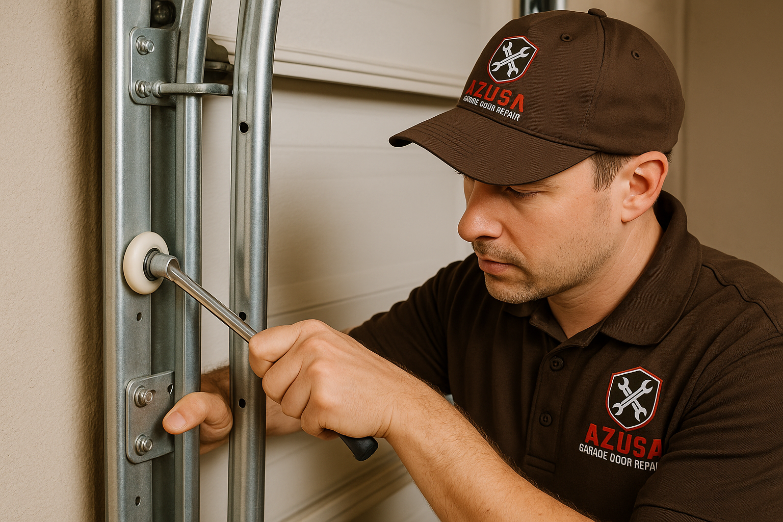 Garage Door Track Repair in Wenham