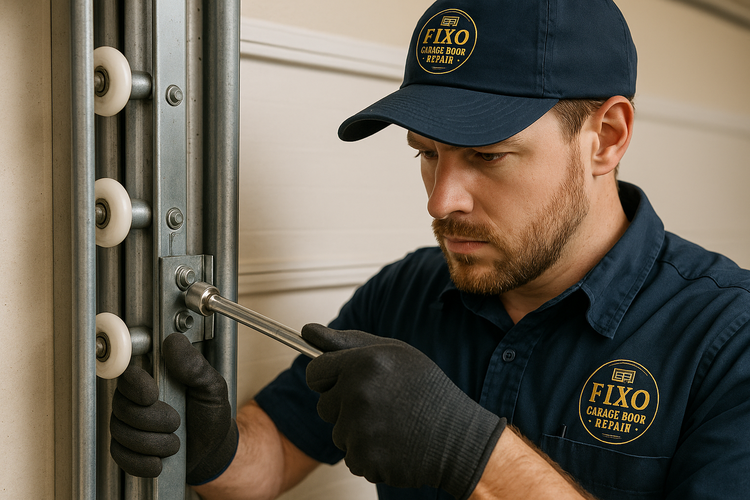 Garage Door Track Repair in Lowell