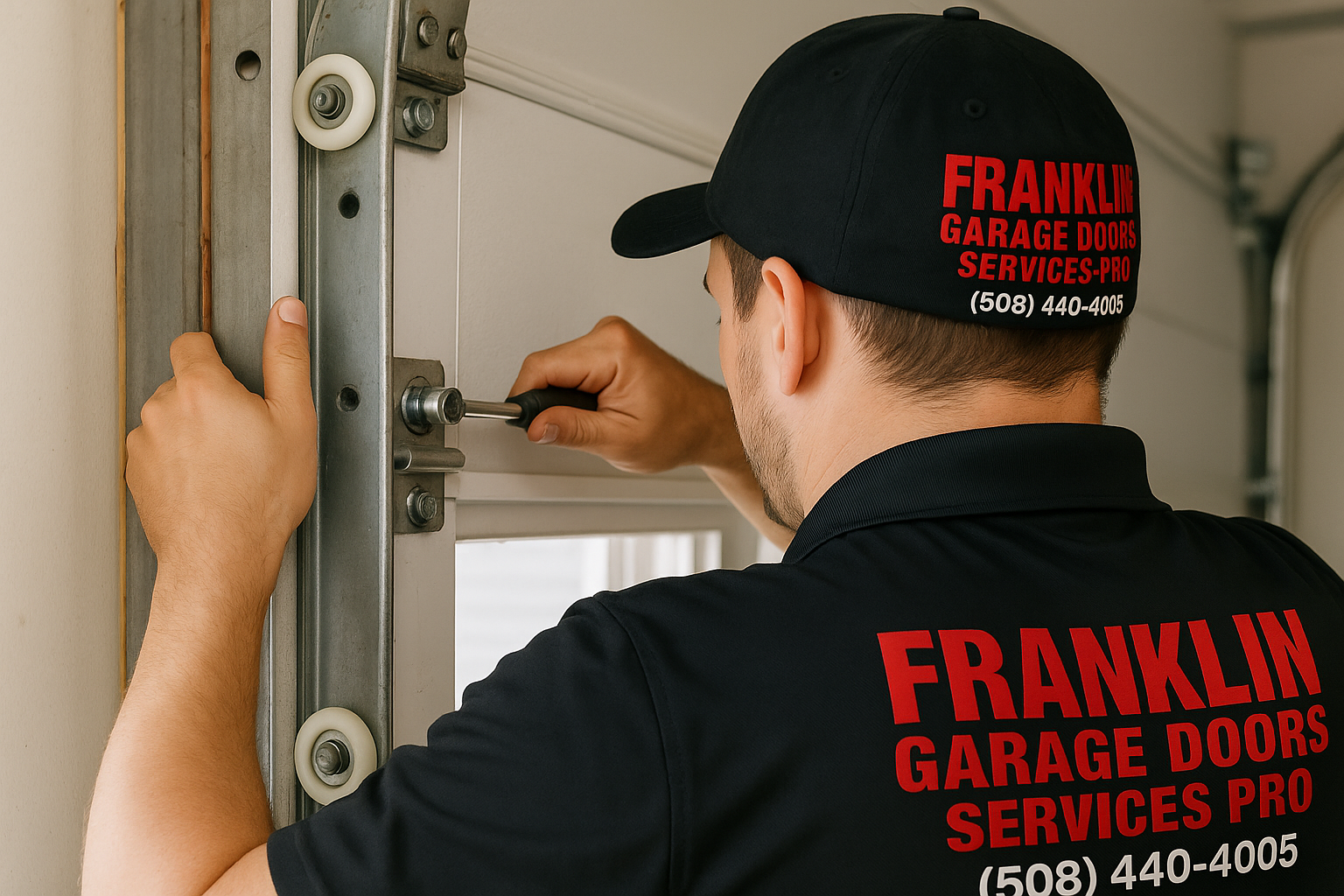 Garage Door Track Repair in Methuen