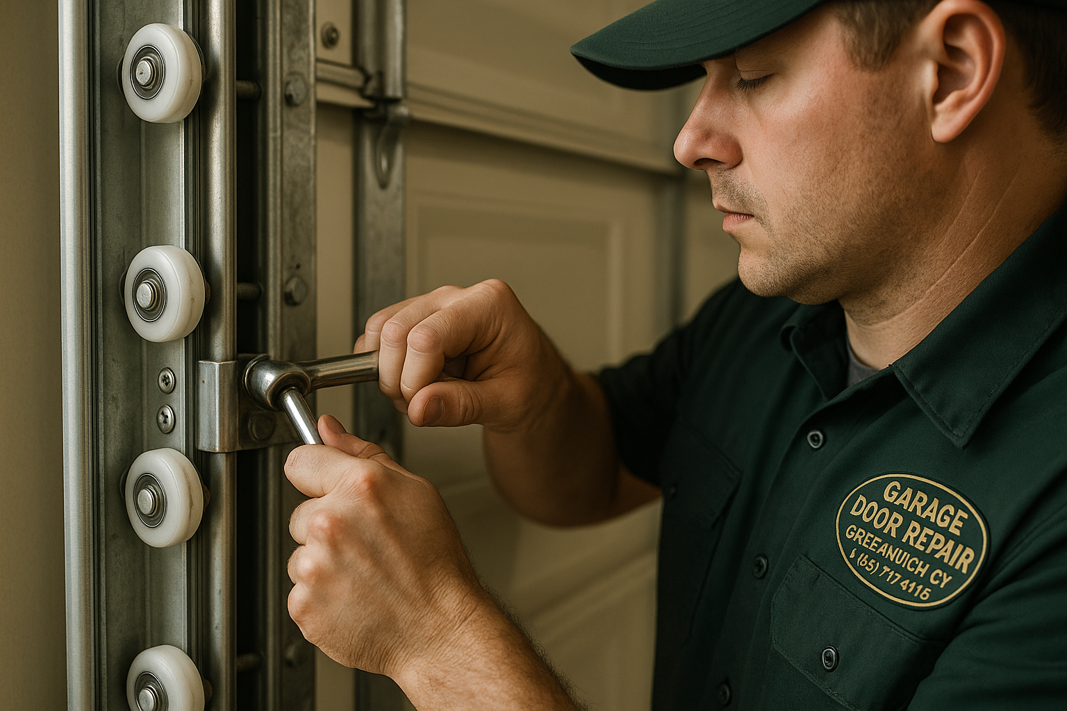 Garage Door Track Repair in Georgetown
