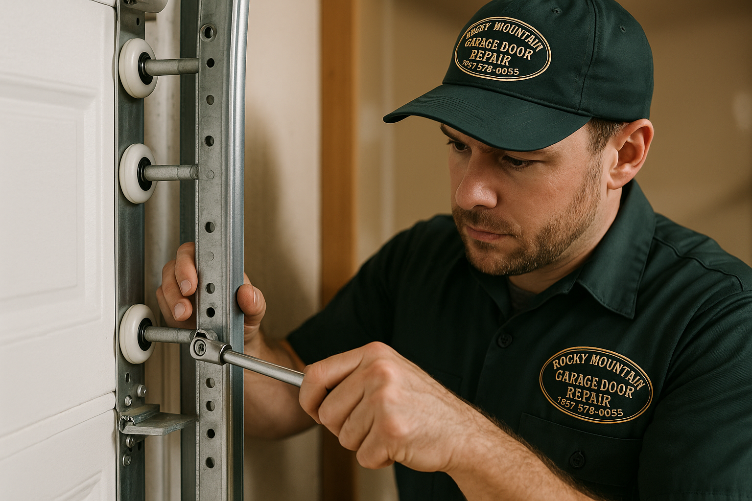 Garage Door Track Repair in Pelham