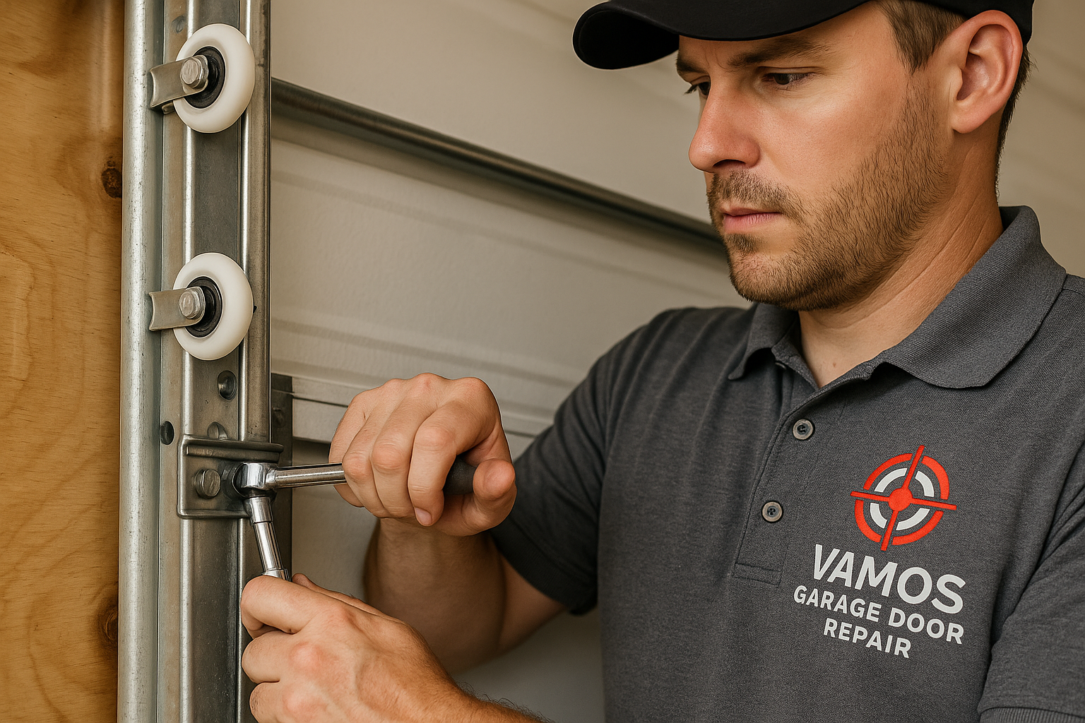 Garage Door Track Repair in Byfield